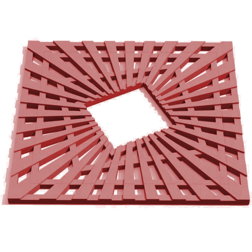 Приствольная решетка для дерева ZKING ATMOSPHERE 1.2х1.2м Красная Хасавюрт фото