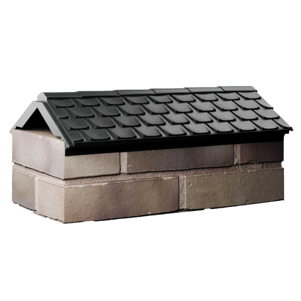 Парапет Zking Эльбрус Черный с посадкой на 1 кирпич (255мм) Хасавюрт фото