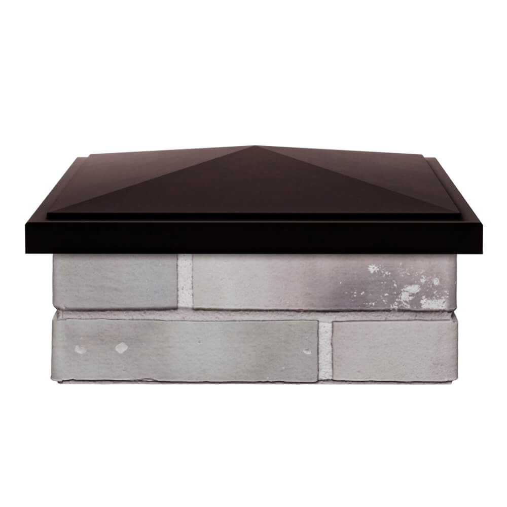 Колпак Zking БонаМоно Коричневый на столб 1.5х1.5 кирпича (385х385, 400х400мм) Хасавюрт фото