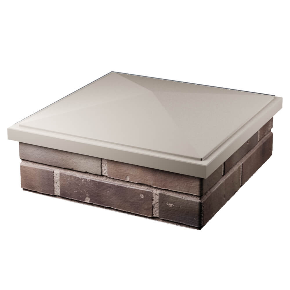 Колпак Zking БонаМоно Бежевый на столб 2х2 кирпича (515х515, 530х530мм) в Хасавюрте фото