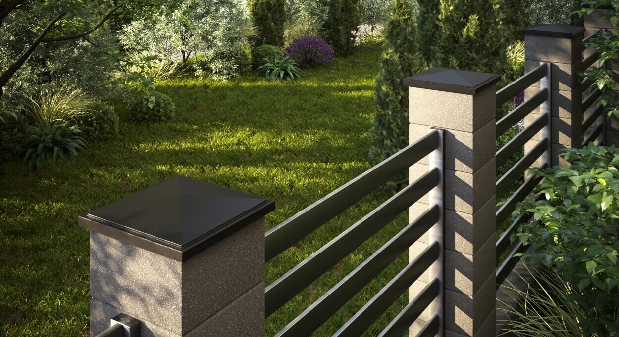 Колпак Zking БонаМоно Коричневый на столб 1.5х1.5 кирпича (385х385, 400х400мм) в Хасавюрте фото