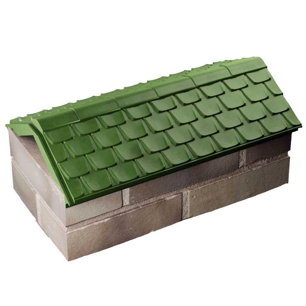 Парапет Zking Эльбрус Зеленый с посадкой на 1 кирпич (255мм) в Хасавюрте фото