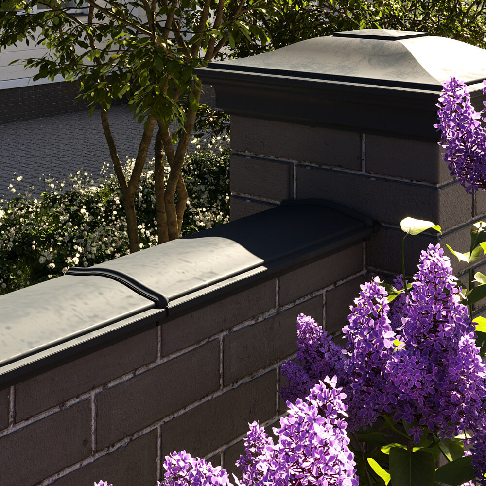 Парапет Zking Монблан Черный посадка на 0.5 кирпича (130мм) в Хасавюрте фото