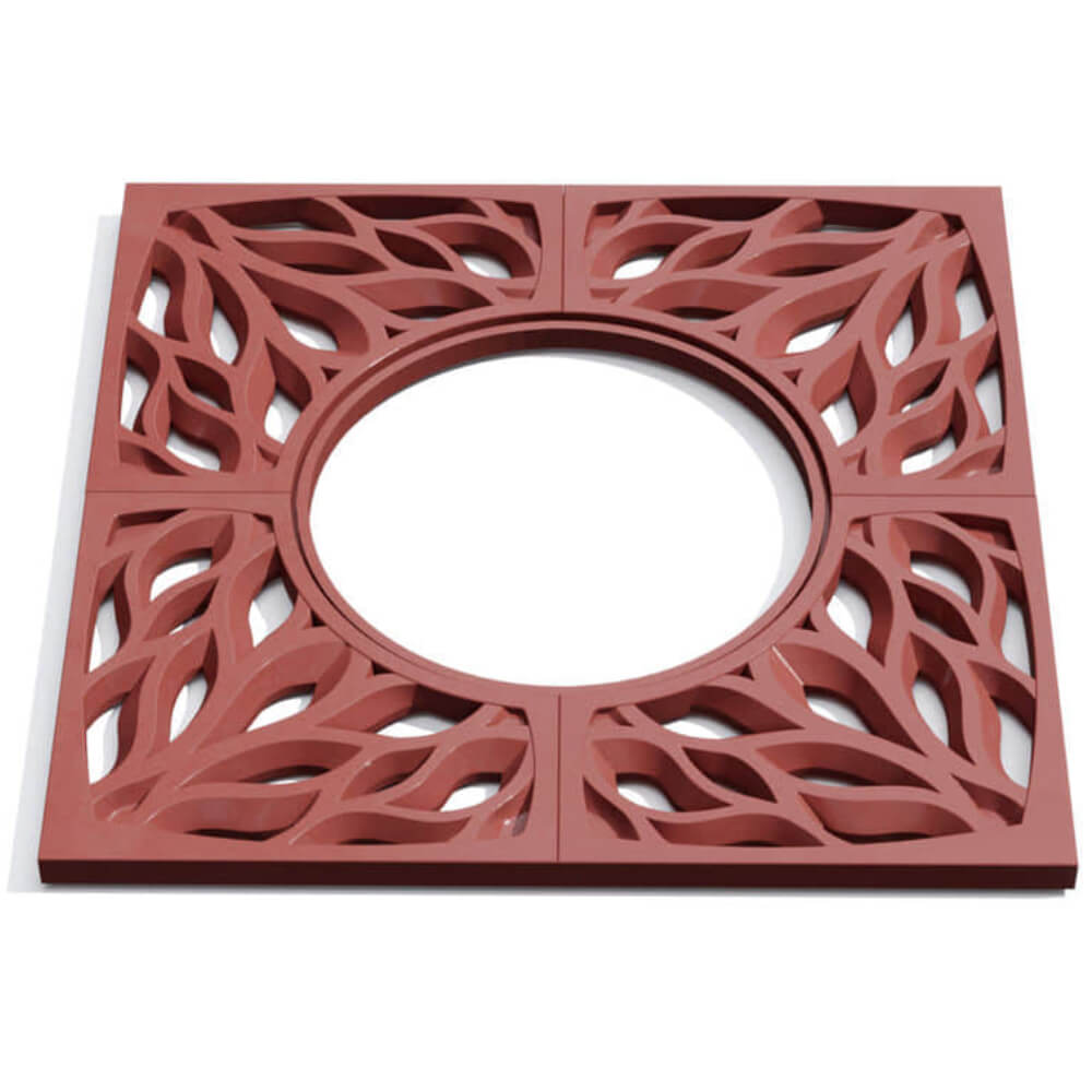 Приствольная решетка для дерева ZKING CRUST 1.2х1.2м Красная Хасавюрт фото