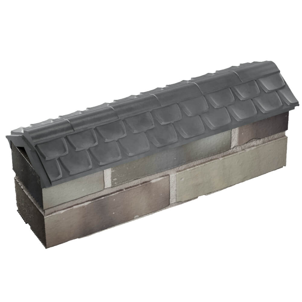 Парапет Zking Эльбрус Серый с посадкой на 0.5 кирпича (130мм) в Хасавюрте фото