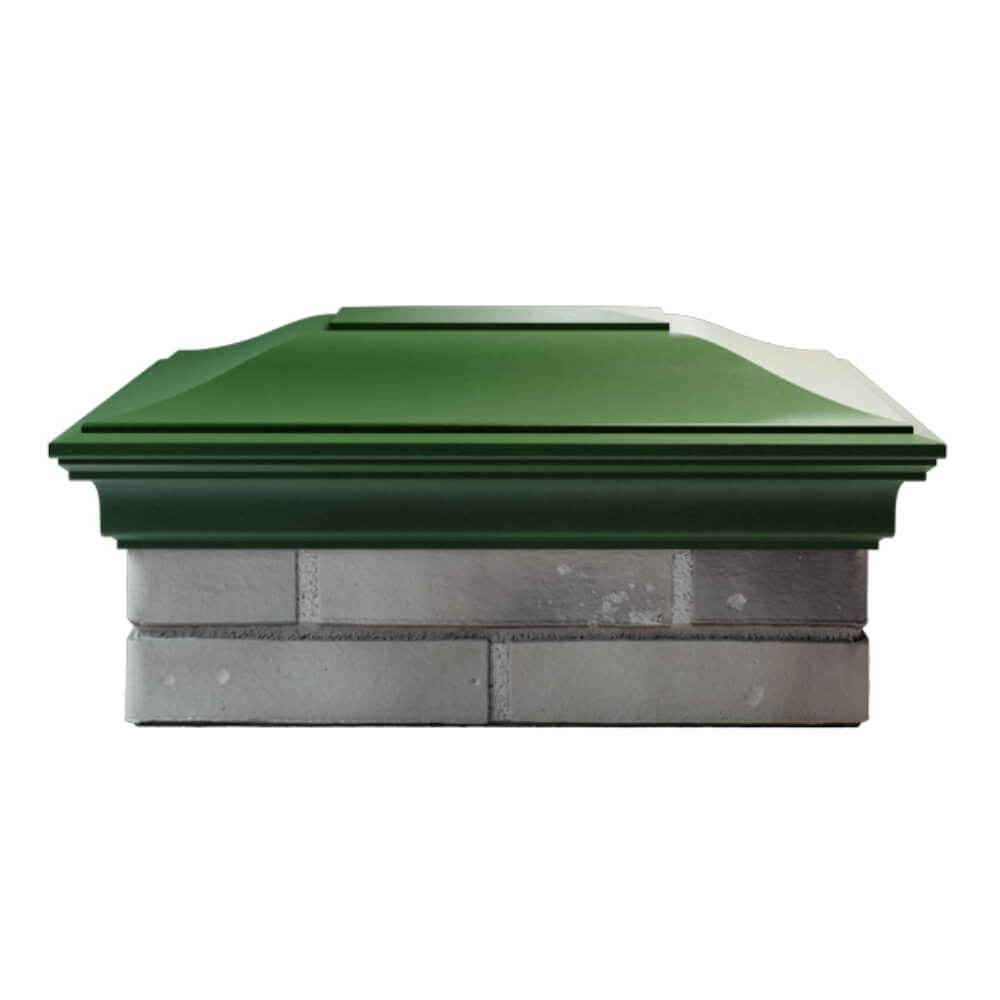 Колпак Zking Монблан Зеленый на столб 2х1.5 кирпича (515х385мм) в Хасавюрте фото