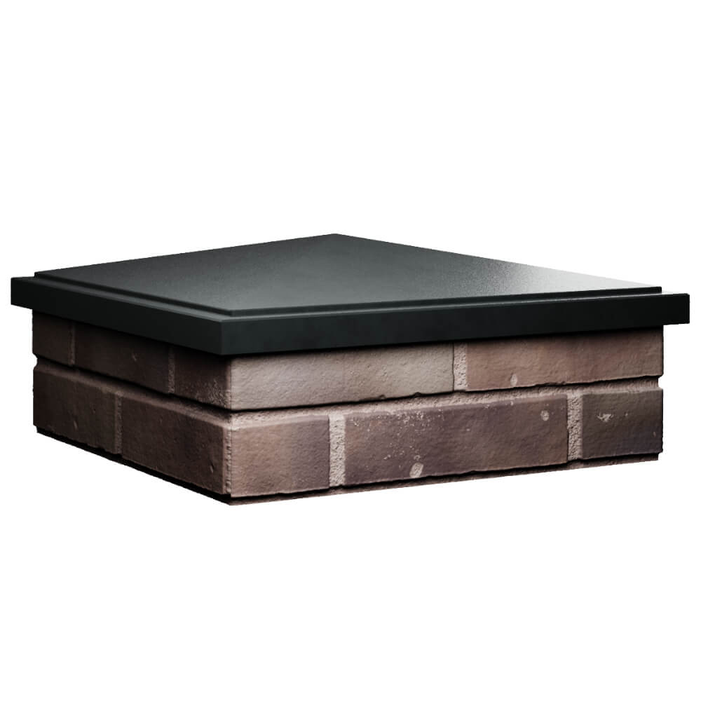 Колпак Zking БонаМоно Черный на столб 2х2 кирпича (515х515, 530х530мм) в Хасавюрте фото