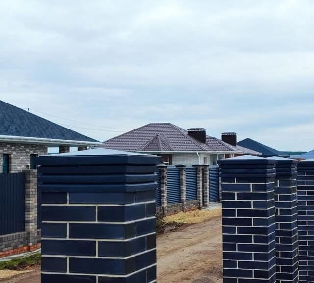 Колпак Zking Бона ХайТек Серый на столб 1.5х1.5 кирпича (385х385мм) в Хасавюрте фото