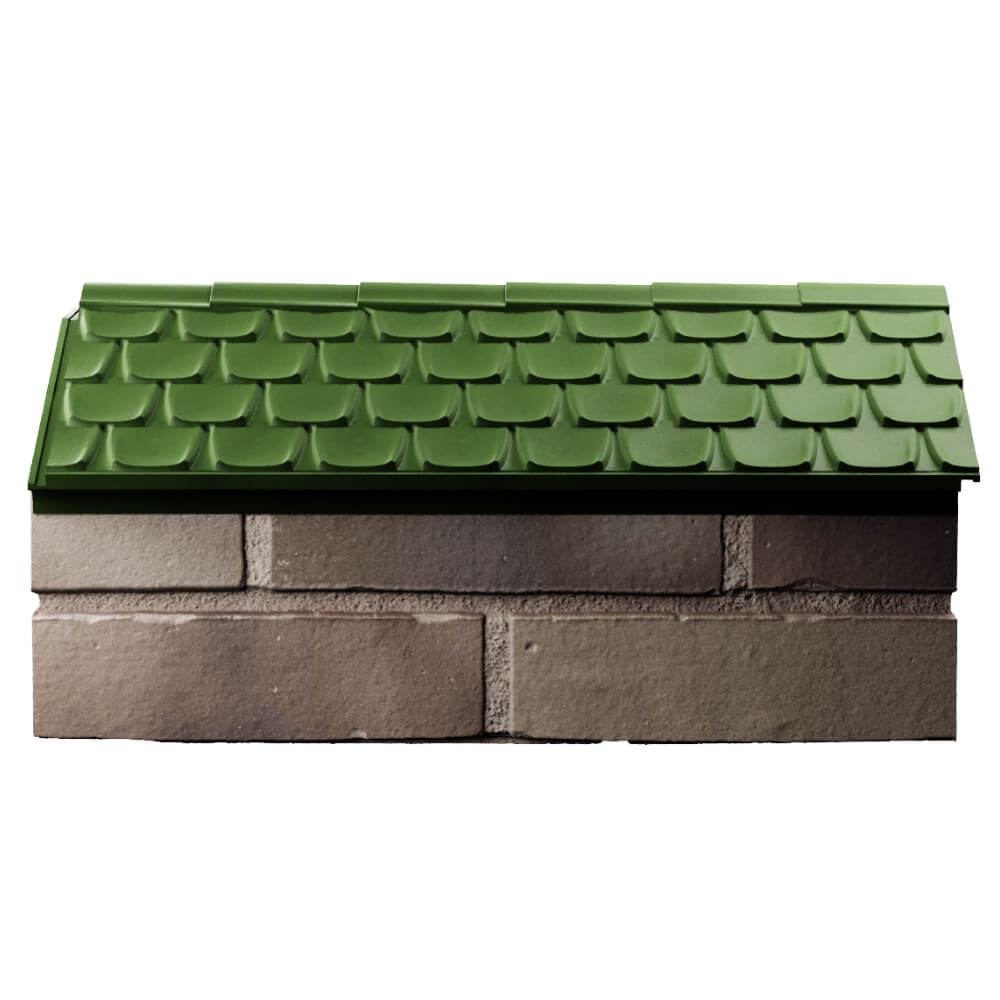 Парапет Zking Эльбрус Зеленый с посадкой на 1 кирпич (255мм) в Хасавюрте фото