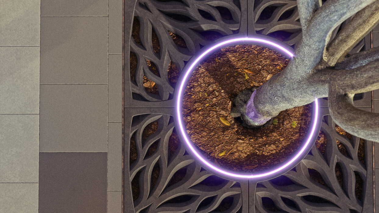 Приствольная решетка для дерева ZKING CRUST 1.2х1.2м Черная в Хасавюрте фото