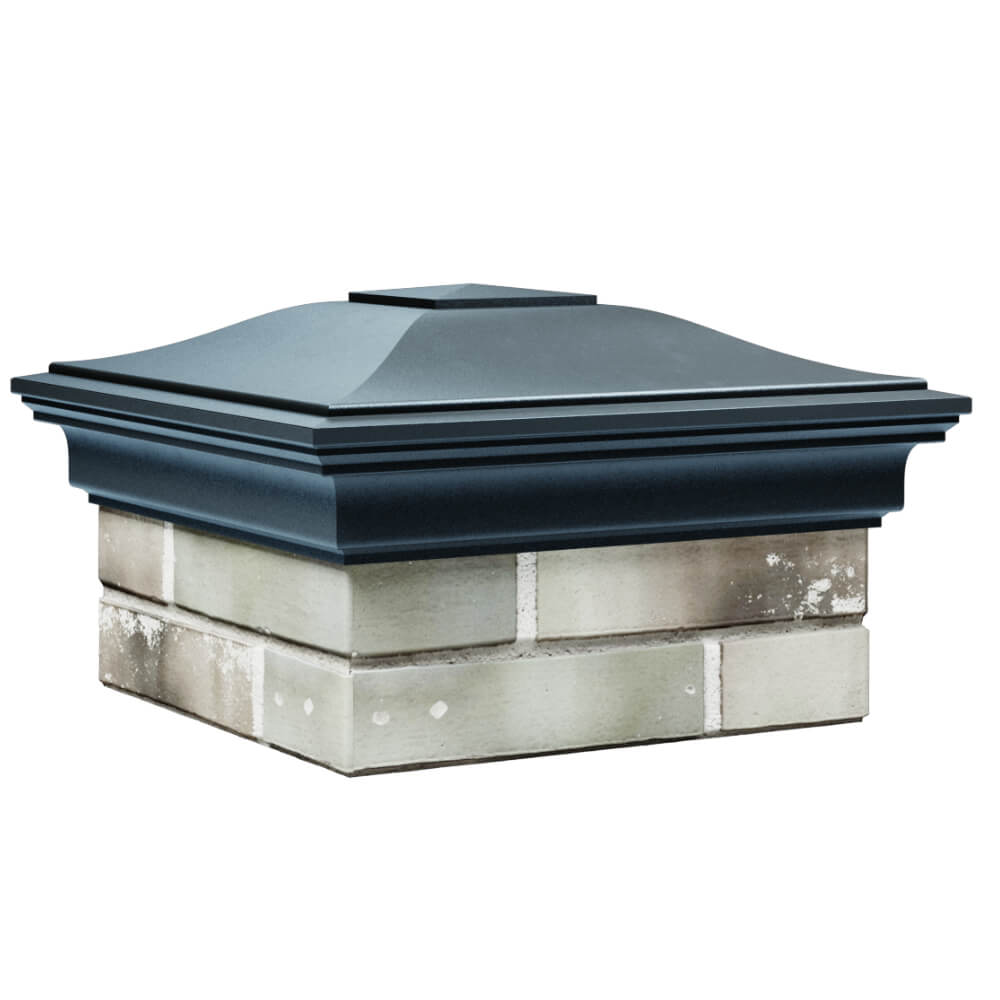 Колпак Zking Монблан Серый на столб 1.5х1.5 кирпича (385х385мм) в Хасавюрте фото