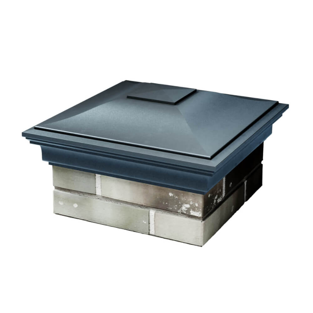 Колпак Zking Монблан Серый на столб 1.5х1.5 еврокирпича 0.7НФ (355х355мм) в Хасавюрте фото