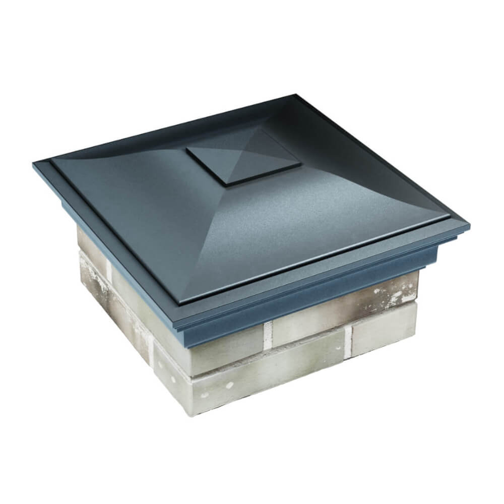 Колпак Zking Монблан Серый на столб 1.5х1.5 еврокирпича 0.7НФ (355х355мм) в Хасавюрте фото