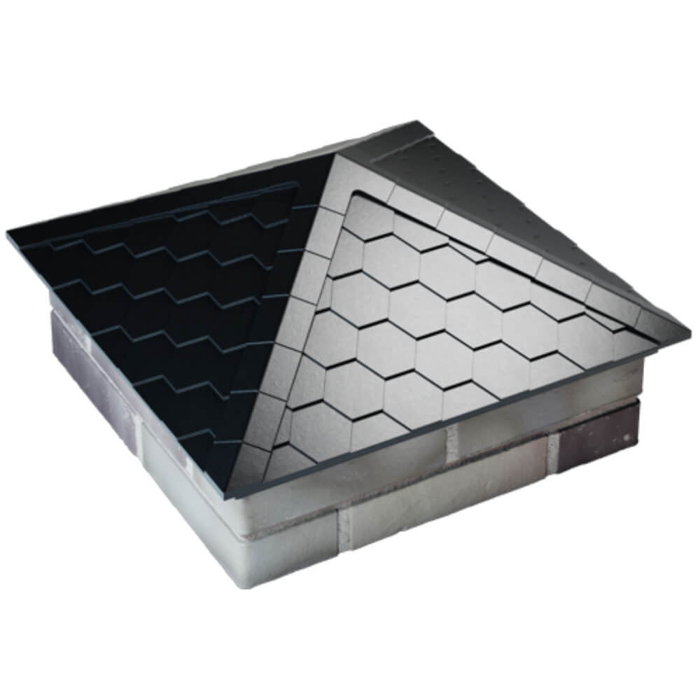 Колпак Zking Эверест Черный на столб 2х2 кирпича (535х535мм) Хасавюрт фото