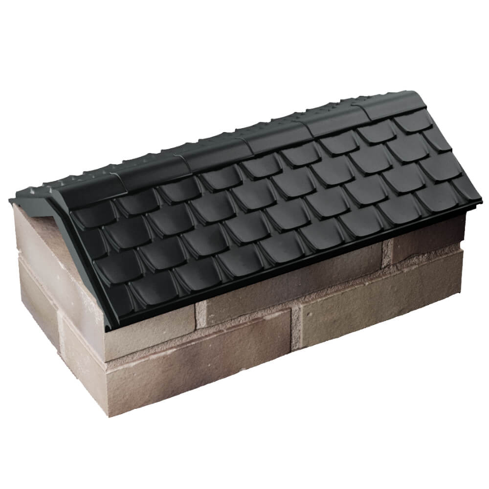 Парапет Zking Эльбрус Черный с посадкой на 1 кирпич (255мм) в Хасавюрте фото