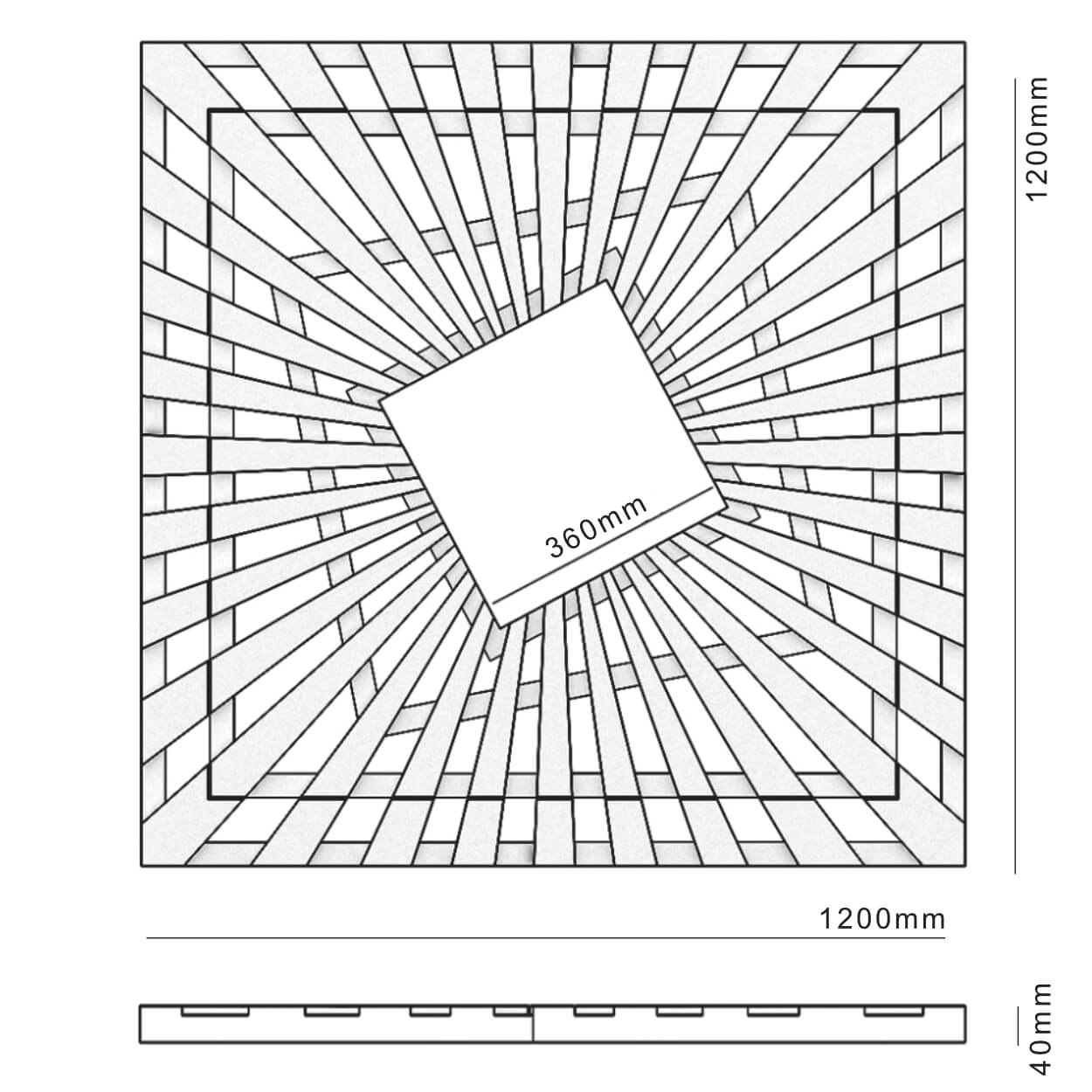 Приствольная решетка для дерева ZKING ATMOSPHERE 1.2х1.2м Бежевая в Хасавюрте фото