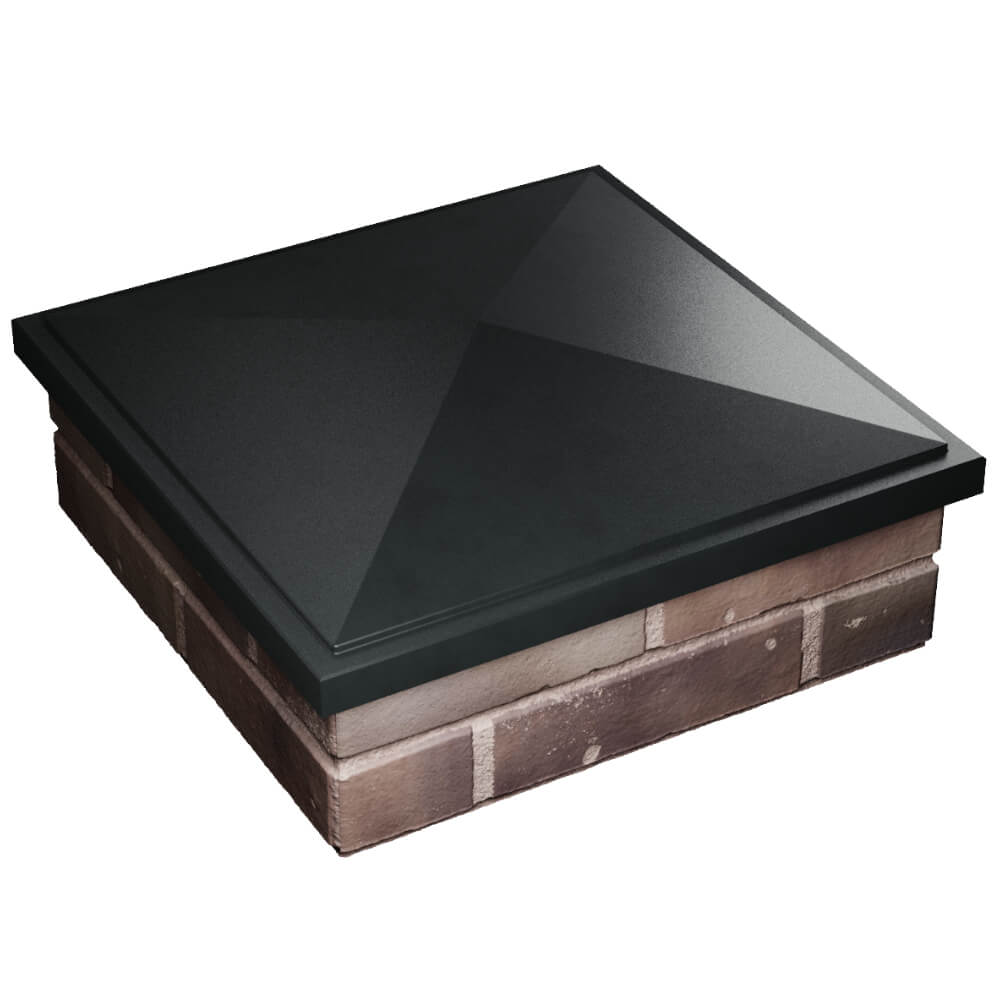 Колпак Zking БонаМоно Черный на столб 2х2 кирпича (515х515, 530х530мм) в Хасавюрте фото