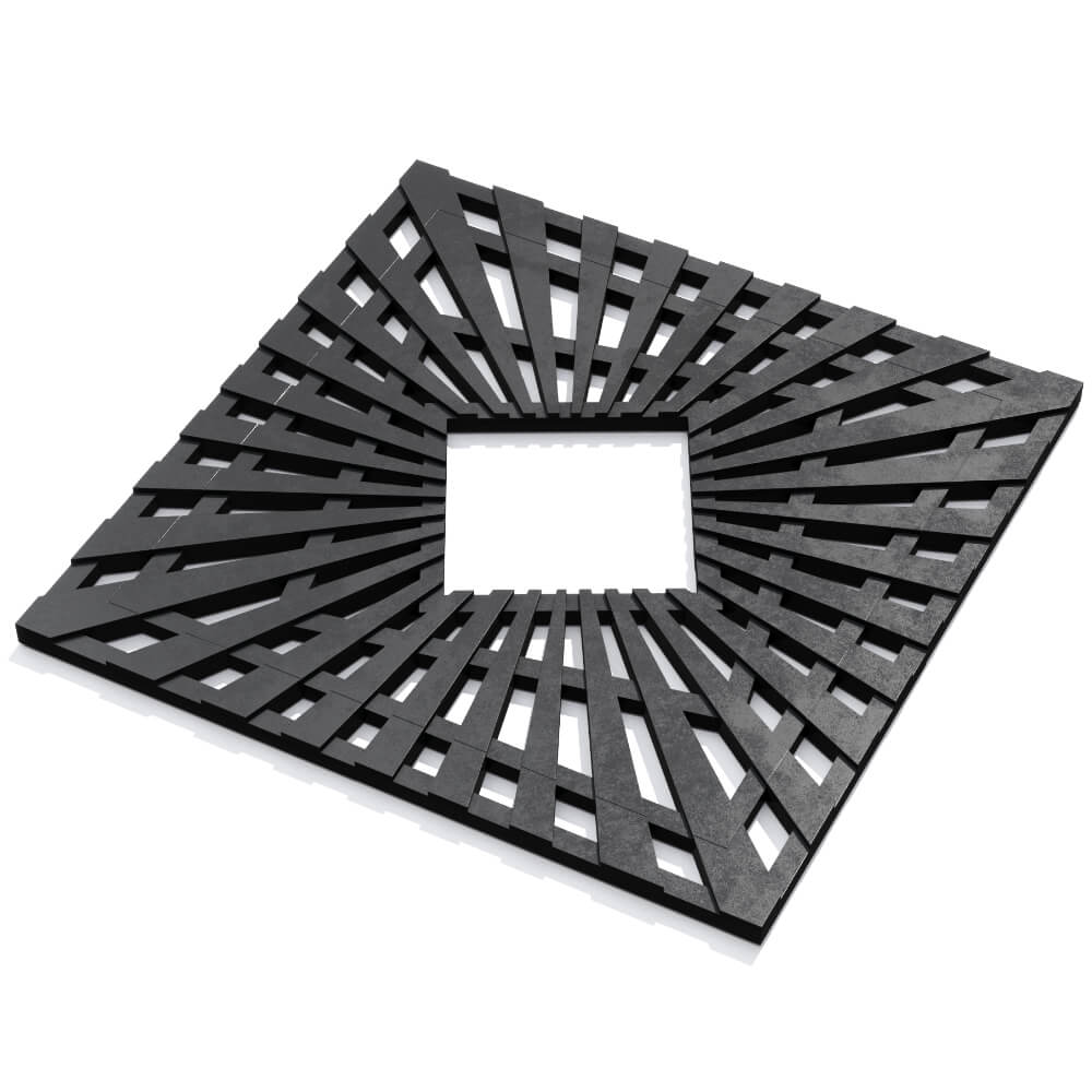 Приствольная решетка для дерева ZKING ATMOSPHERE 1.2х1.2м Черная в Хасавюрте фото