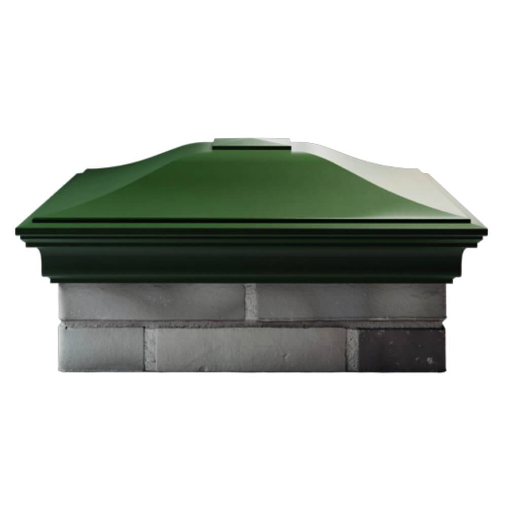 Колпак Zking Монблан Зеленый на столб 2х2 кирпича (515х515мм) в Хасавюрте фото