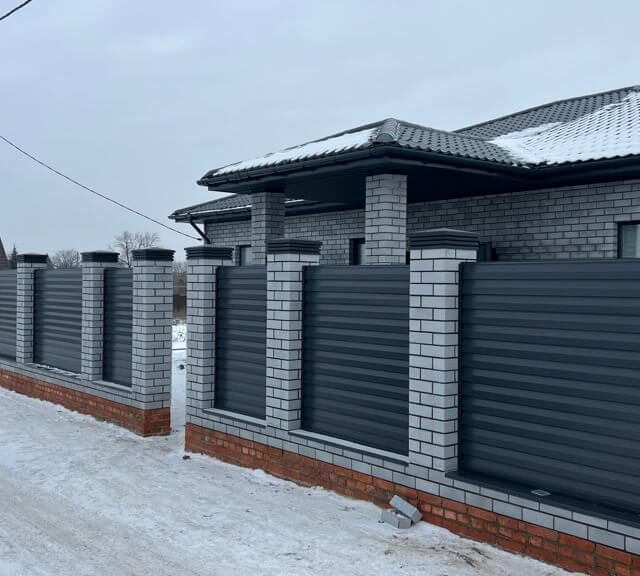 Колпак Zking Бона ХайТек Серый на столб 1.5х1.5 кирпича (385х385мм) в Хасавюрте фото