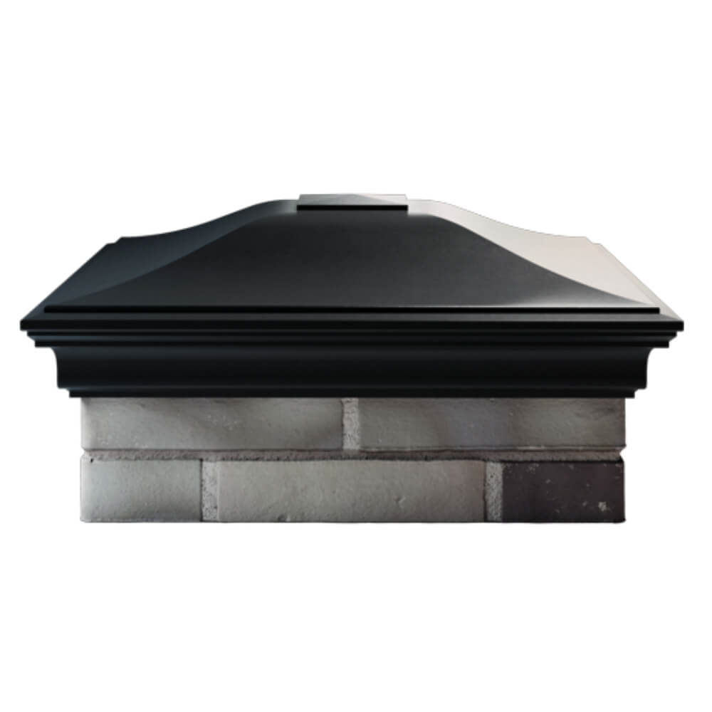 Колпак Zking Монблан Черный на столб 2х2 кирпича (515х515мм) в Хасавюрте фото