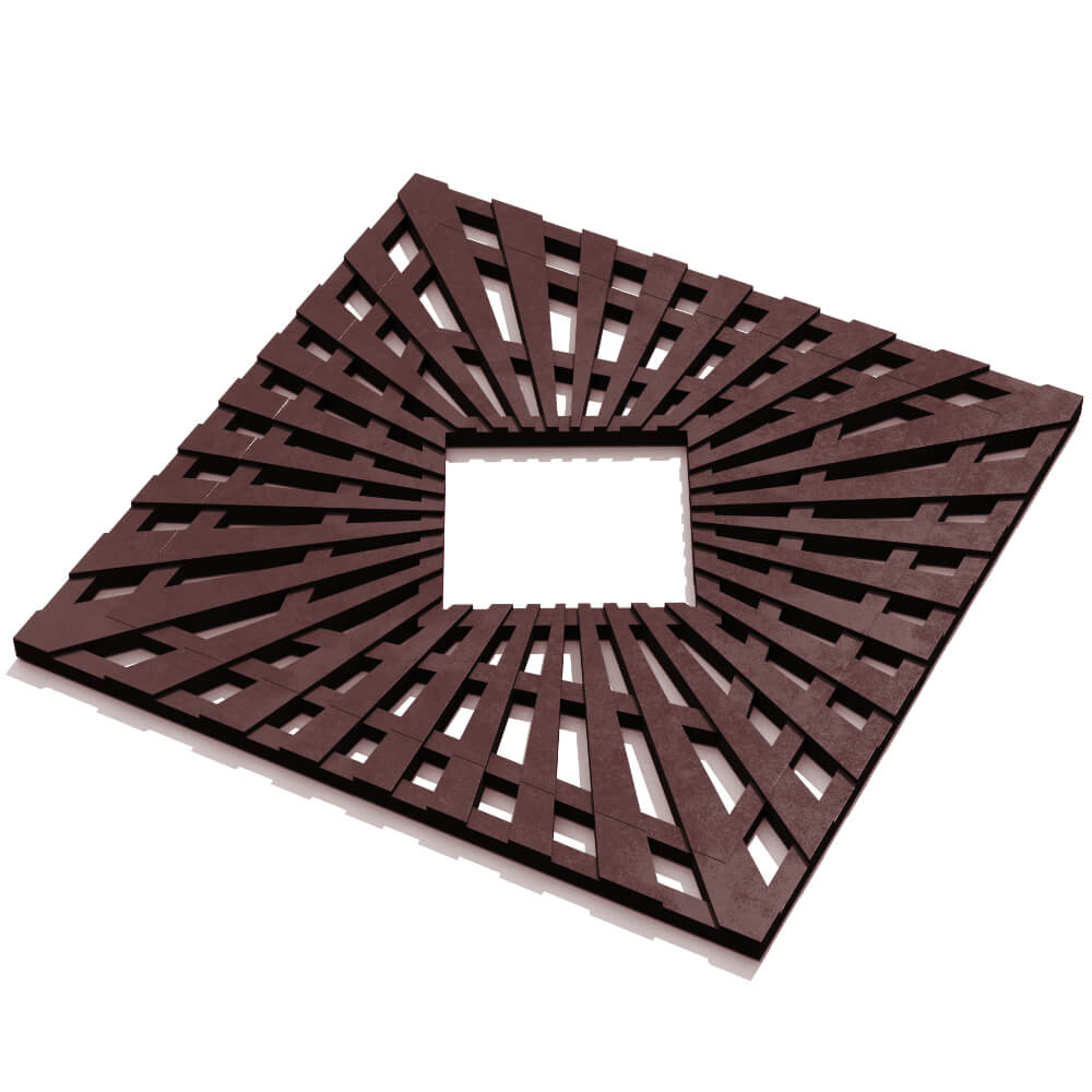 Приствольная решетка для дерева ZKING ATMOSPHERE 1.2х1.2м Коричневая в Хасавюрте фото