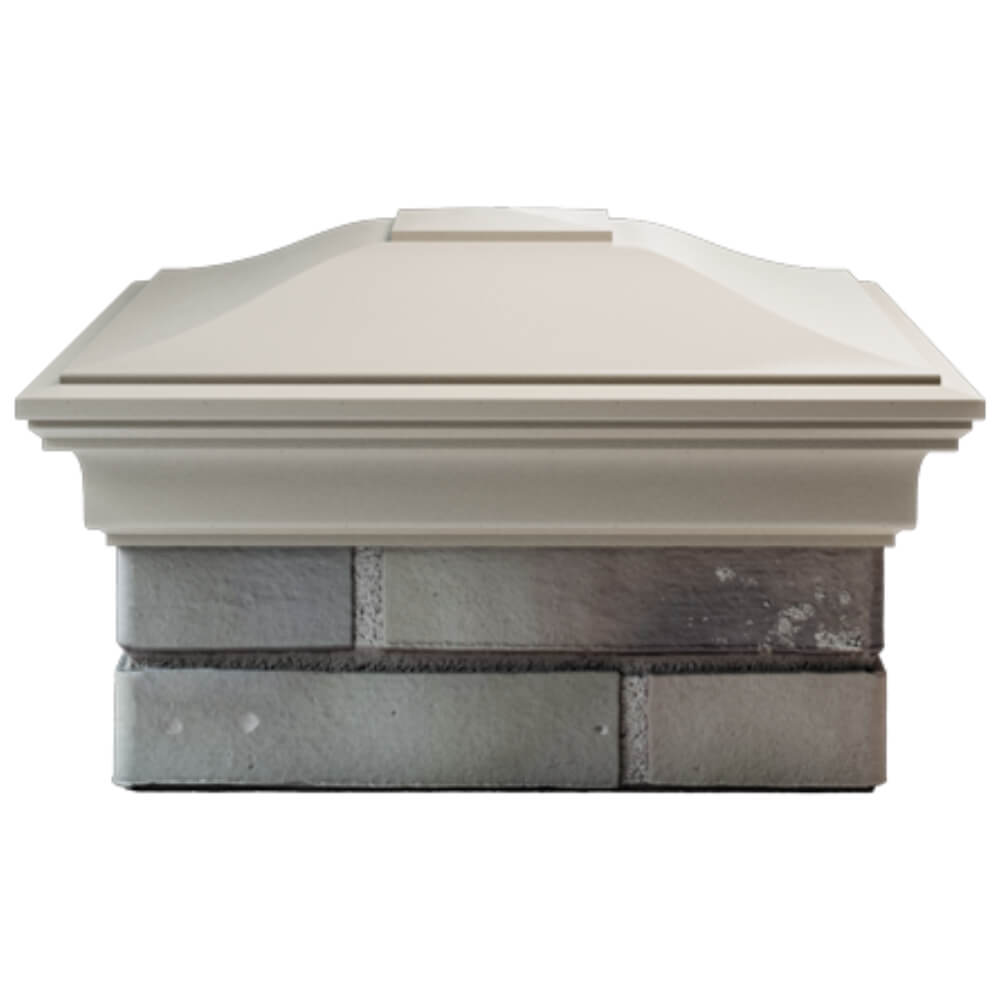 Колпак Zking Монблан Бежевый на столб 1.5х1.5 кирпича (385х385мм) Хасавюрт фото