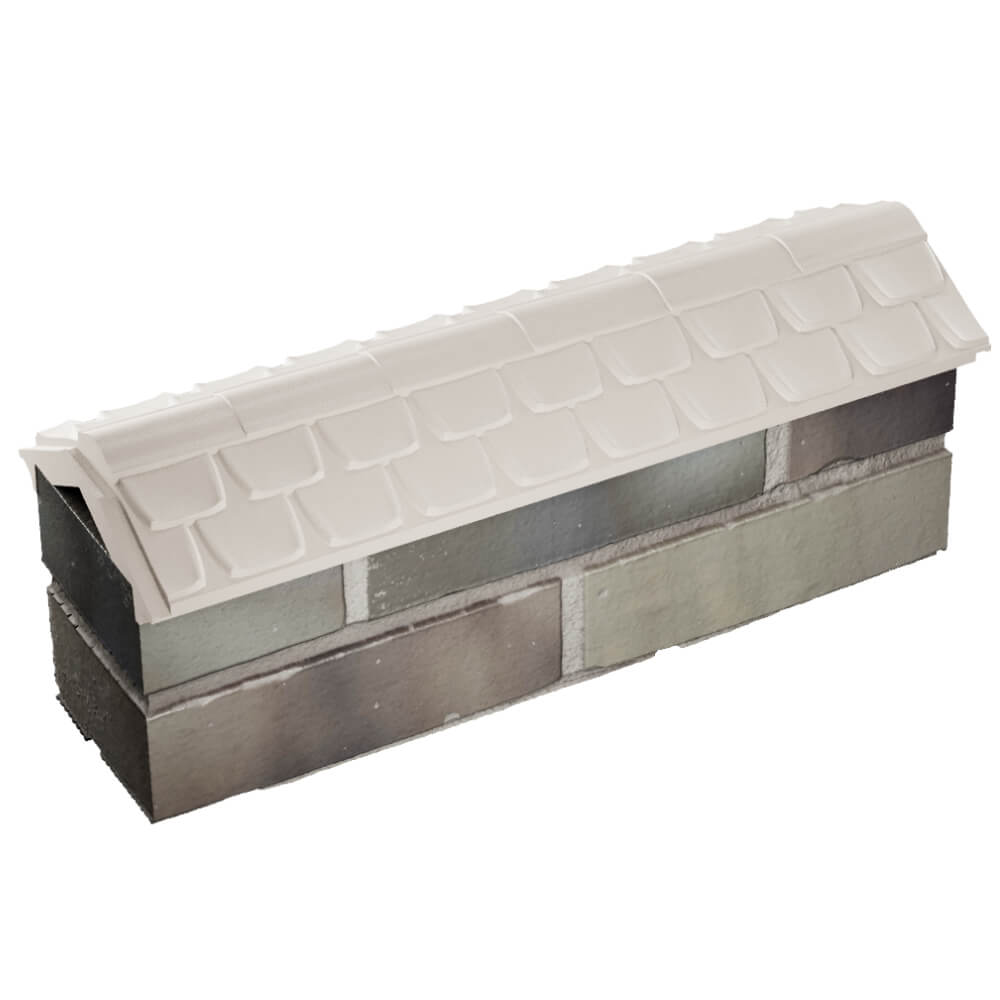 Парапет Zking Эльбрус Бежевый с посадкой на 0.5 кирпича (130мм) в Хасавюрте фото