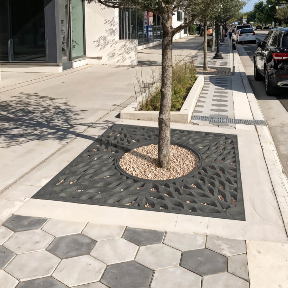 Приствольная решетка для дерева ZKING CRUST 2х2м Черная в Хасавюрте фото