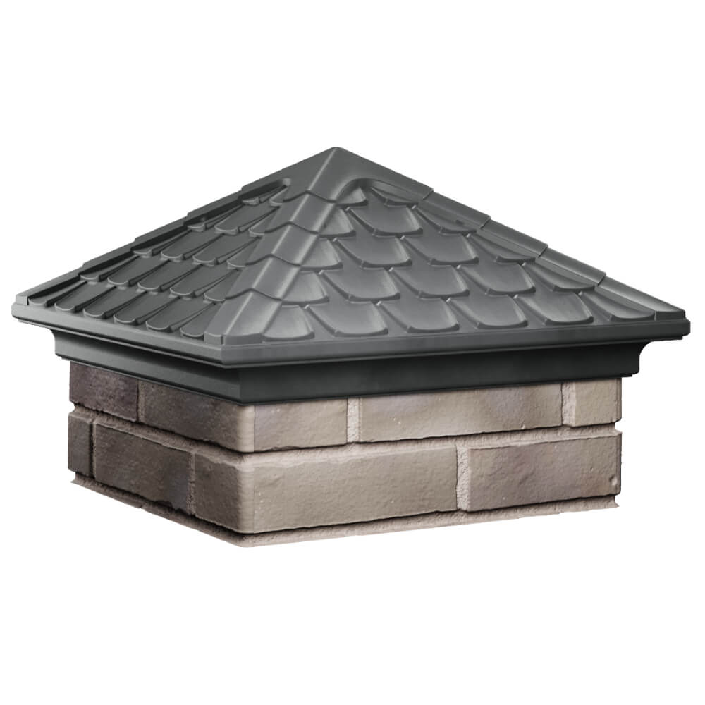 Колпак Zking Эльбрус Серый на столб 1.5х1.5 кирпича (385х385мм) в Хасавюрте фото