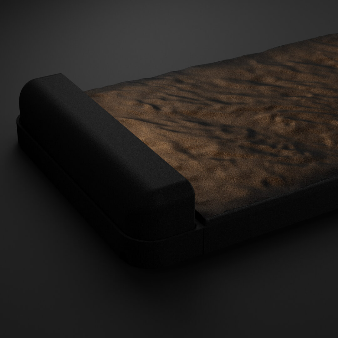 LED Светильник для шаговой плиты STONE Черный Сланец 330х75х98мм в Хасавюрте фото