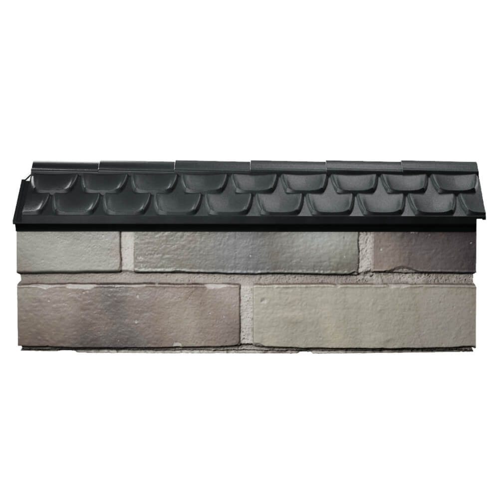 Парапет Zking Эльбрус Черный с посадкой на 0.5 кирпича (130мм) в Хасавюрте фото