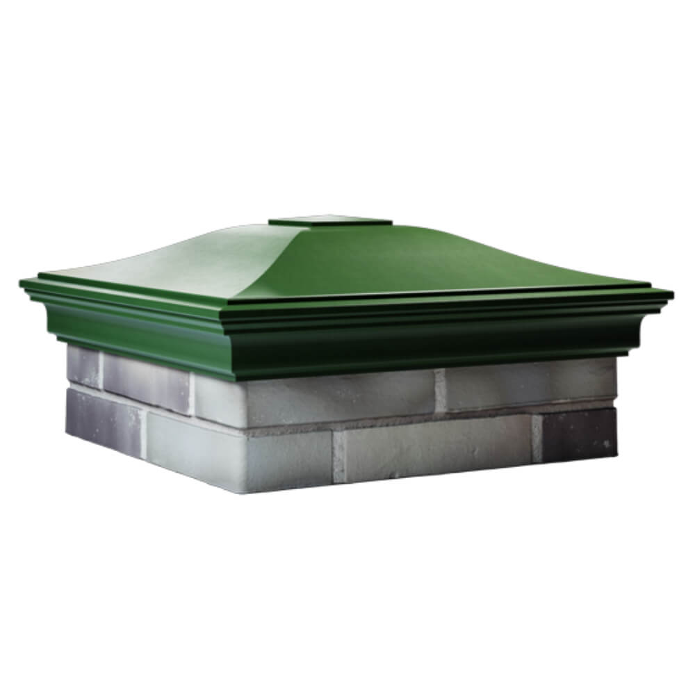 Колпак Zking Монблан Зеленый на столб 2х2 кирпича (515х515мм) в Хасавюрте фото